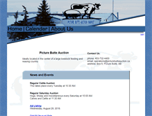 Tablet Screenshot of picturebutteauction.ca